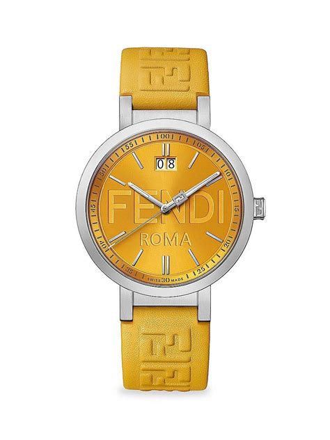 fendi sapphire crystal 1000 ft|FENDI Stainless Steel 39mm Forever Fendi Quartz Watch.